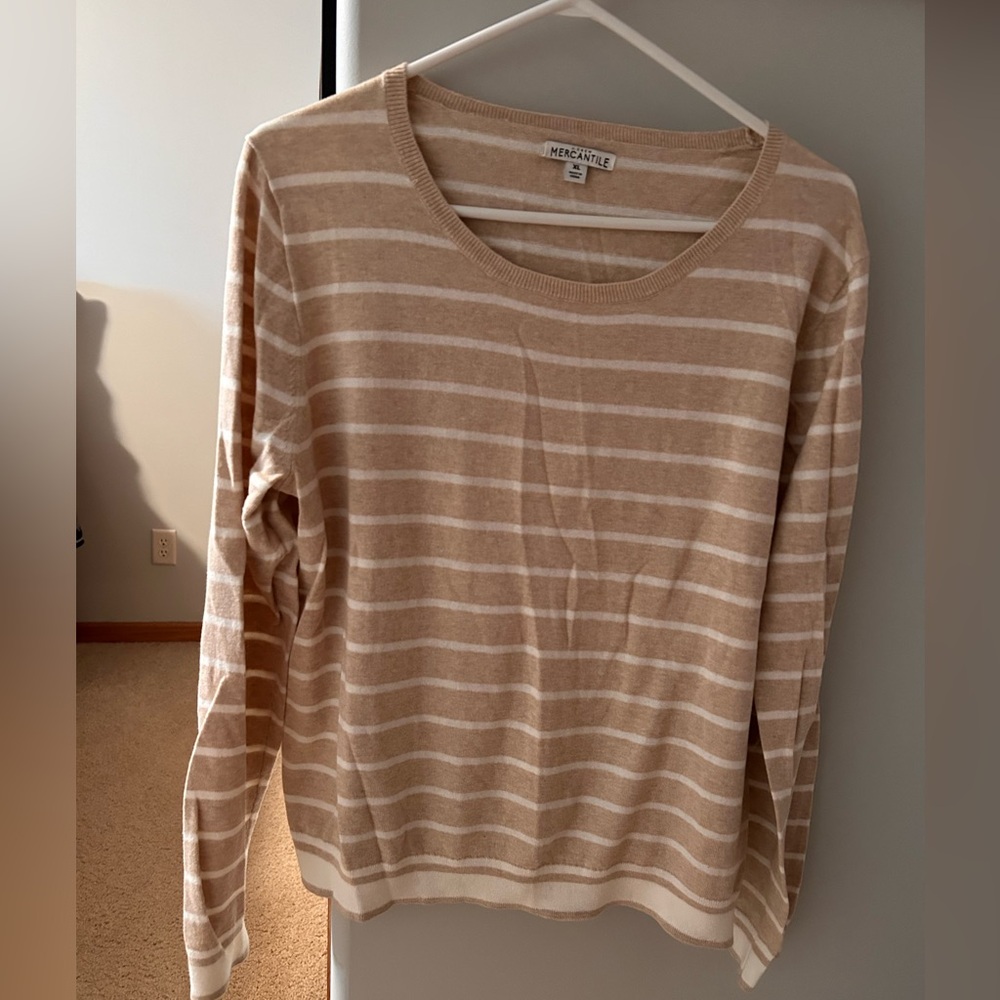 JCrew Mercantile tan sweater size xl